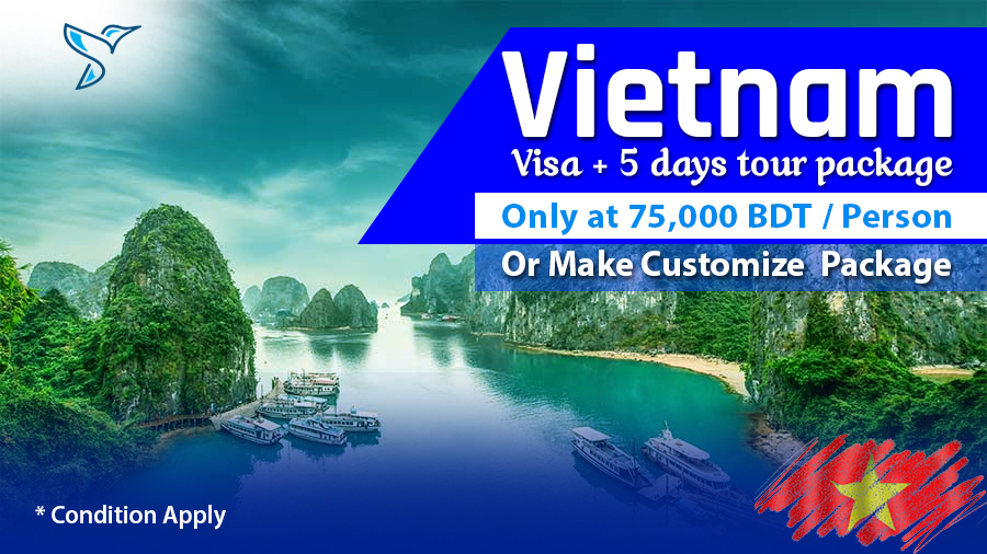 Vietnam Visa + 5 days tour package / single person